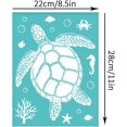thumbnail image 2 of 2Pcs Self-Adhesive Silk Screen Printing Stencil Sea Turtle Pattern Silk Screen Stencil Starfish and Sea Horse, 2 of 9