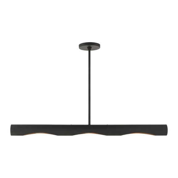 Livex Lighting - Novato - 3 Light Linear Chandelier in Contemporary Style - 6