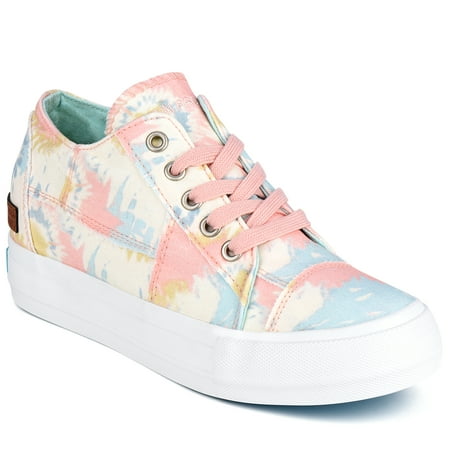 

JENN ARDOR Women Hidden Wedge Canvas Sneakers Slip on Flats Shoes Walking Shoes
