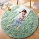 thumbnail image 1 of Alfombra PAGISOFE Shaggy Circle, 150 cm, verde salvia, para niños, 1 of 8