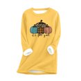 thumbnail image 2 of Hauts d'Entraînement Mode Décontractée pour Femmes Manches Longues Col Rond Blouses & Chemises Chemises d'Automne en Liquidation, 2 of 3