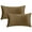 Brown, variant on REGALWOVEN Pack of 2 Velvet Decorative Throw Pillow Covers Modern Cushion Covers with Zipper Brown 12" x 20"