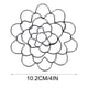 thumbnail image 3 of Wmhnj Portaflorales metlico con acabado lacado, juego de 6 piezas para diseño floral, base de hierro resistente a la oxidacin, soporte estable para arreglos florales., 3 of 7