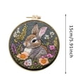 thumbnail image 3 of Easter Bunny Embroidery DIY Craft For Beginners With Pattern Thread And Needle, 3 of 5