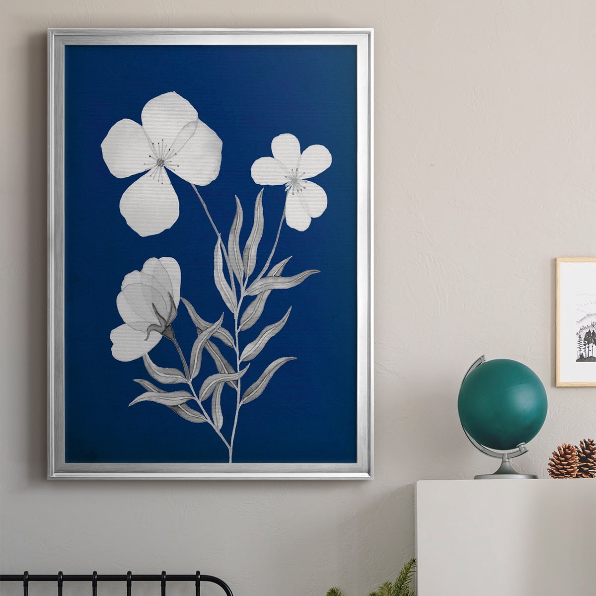 Indigo Sketch I Premium Framed Print - Ready to Hang
