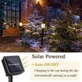 thumbnail image 3 of Guirnalda de luces solares al aire libre -2 piezas 15 m 150 LED Alambre de cobre Guirnalda de luces navideñas solares con 8 modos, para decoración al aire libre, jardín, árboles, etc. (blanco cálido) Kuyhfg Bienvenido a Kuyhfg, 3 of 5