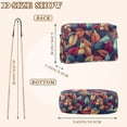 thumbnail image 4 of FORMRS Women Crossbody Purse with Chain Strap Vegan Leather Shoulder Handbag, Blue Vibrant Leaves Pattern, 4 of 7
