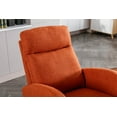 thumbnail image 6 of Luccalily Rocking Accent Chair, Upholstered Glider Chair with Fabric Padded Seat and Solid Wood Base, Armchair with Side Pocket for Nursery,Modern Design for Living Room, Bedroom, 6 of 12