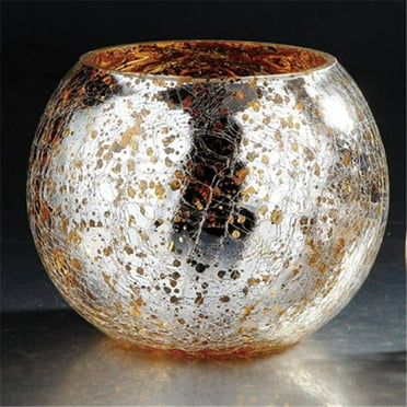Diamond Star 57086 6.5 x 8 in. Glass Vase, Silver