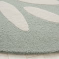 thumbnail image 3 of SAFAVIEH Kids Daisy Flowers Wool Area Rug, Teal/Ivory, 6' x 6' Round, 3 of 10