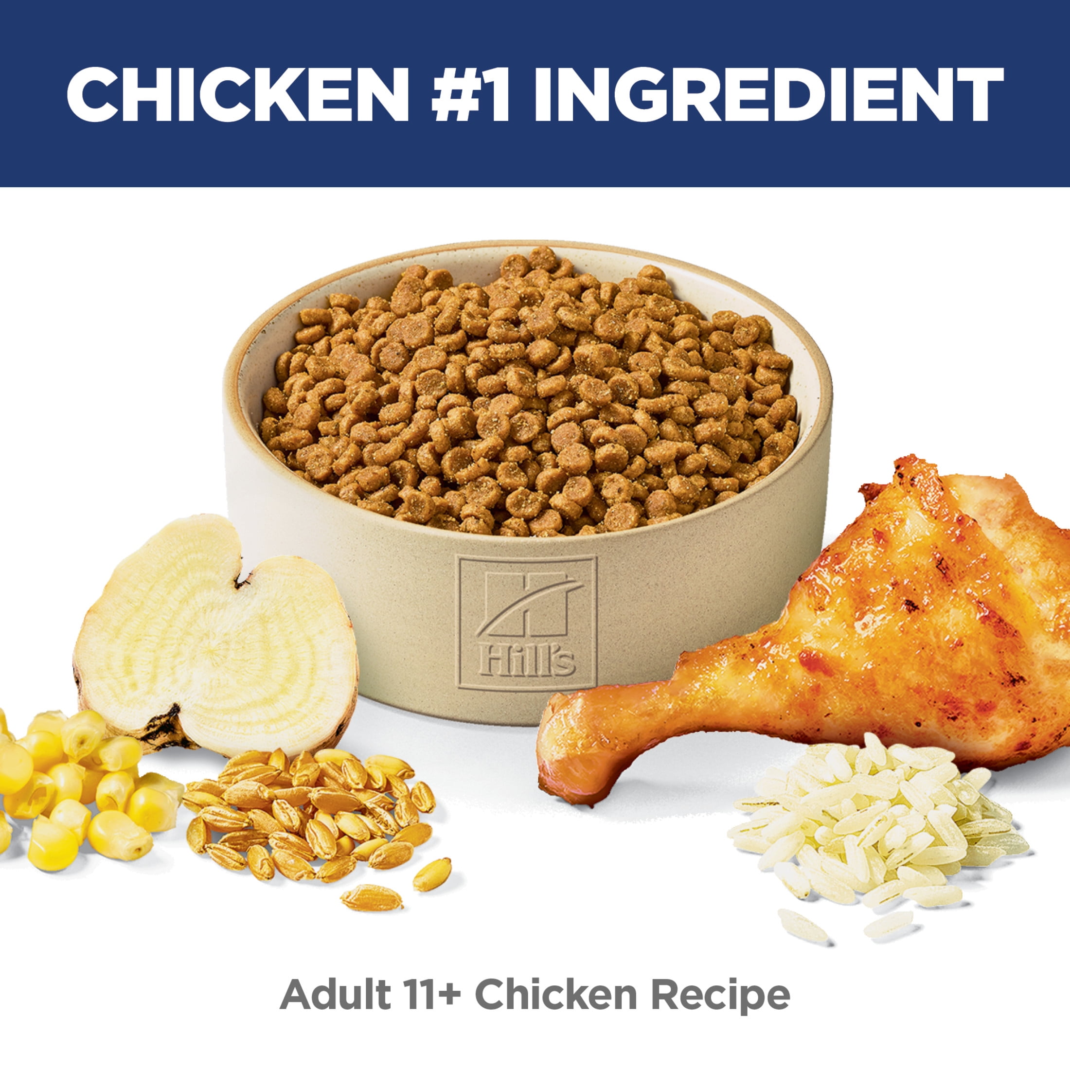 Hill's Science Diet Chicken Dry Cat Food for 11+ Senior Cats, 3.5lb Bag