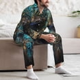 thumbnail image 7 of Sikiie Artistic Light Dot Wolf、 Mens Pajama Set, Soft Warm Long Sleeve Sleepwear, Cozy Button-Down Pjs for Men-, 7 of 7