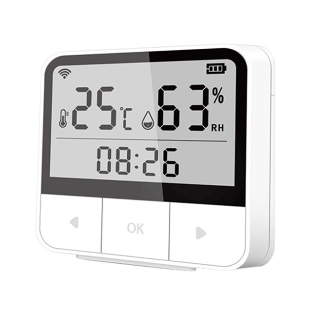 Tuya WiFi Smart Home temperatura humedad Sensor Control remoto alimentado por batería Hugtrwg Para estrenar