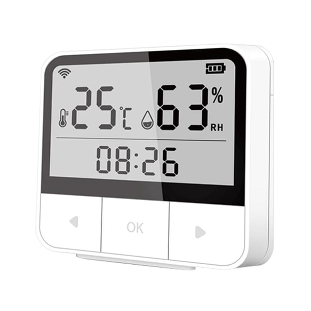 Tuya WiFi Smart Home temperatura humedad Sensor Control remoto alimentado por batería WDOplteas Para estrenar