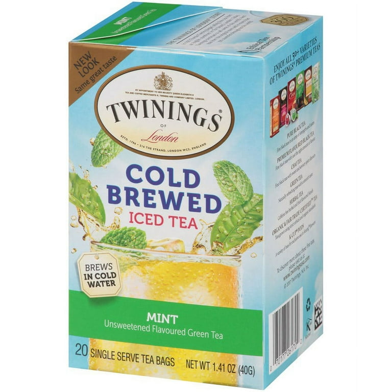 Twinings Fresh Infusion Cold Brewed Iced Tea Bags, Green Tea