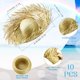 thumbnail image 2 of Sombrero Hercicy Hawaiian Luau Pava de Straw Hats, 10 unidades, para adultos, 2 of 6