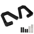 thumbnail image 4 of Manijas de agarre delanteras, juego de manijas de manija de barra de agarre Reemplazo de barra de manija de manija de manija delantera de aluminio Compatible con 07-18 JK/Unlimited Sport Sahara(Negro), 4 of 14