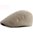 thumbnail image 3 of CoCopeaunts Newsboy Hat Wool Autumn Winter Hat Beret Adjustable Ivy Flat Cap Artist Painter Beret Hat Male Female Cabbie Hat, 3 of 7
