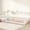 White, variant on JINS & VICO Kids Twin Floor Pine Wood Platform Bed with Fence and Door, White