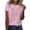 Pink, variant on Spring T Shirts for Women Casual Short Sleeve Graphic Print Soft Basic With Round Neck Tops Cute Trendy Y2k Fashion Tees