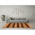 thumbnail image 3 of Ahgly Company Indoor Rectangle Abstract Orange Modern Area Rugs, 7' x 10', 3 of 4