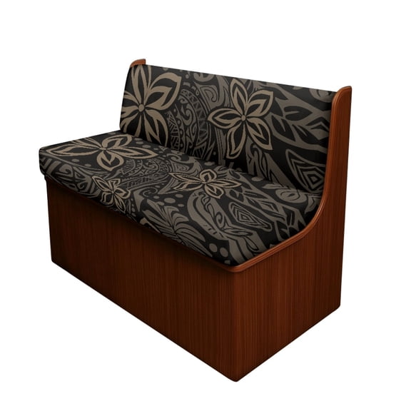 FOR U DESIGNS Hibiscus Polynesian Tribel Pattern 2 Pack RV Dinette Cushion Covers Washable Camper Cushion Slipcover Scratch-Resistant Sofa Chair Cover Camper Seat Covers Dinette Booth
