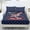 American Flag Eagle Pattern, variant on Whosucclay Scalloped Star Stripe Three Pc Fitted Sheet with Elastic Deep Pockets, 1 Fitted Sheet and 2 Pillowcases, No Flat Sheet Fitted Sheet Set for Bedroom Hotel, King Size