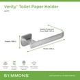 thumbnail image 3 of Symmons 493Tp Verity Wall Mounted Euro Toilet Paper Holder - Black, 3 of 7