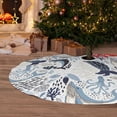 thumbnail image 6 of Sikiie Sea Life Elements 30-48 inches {designName} Print Christmas Tree Skirt Snowman Xmas Tree Skirt with Edge Christmas Decorations for Holiday Party36", 6 of 7