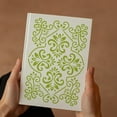 thumbnail image 5 of 4Pcs 4 Styles Floral Pattern Painting Stencil 8.3x11.7inch Wall Decoration Patterns Stencil Window Grilles Pattern Stencil for Painting Floors Walls Tiles Indoor Outdoor Home Decor, 5 of 9