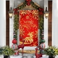 thumbnail image 5 of FeiFu Christmas Door Cover Door Curtain Holiday Door Wall Decoration Enhances Holiday Vibe Suitable for Door or Wall Decor Indoor Outdoor Use, 5 of 6