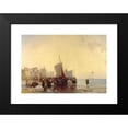 thumbnail image 2 of Richard Parkes Bonington 24x17 Black Modern Framed Museum Art Print Titled - Fishmarket, 2 of 5