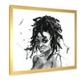 thumbnail image 2 of Designart 'Black and White Portrait of African American Woman II' Modern Framed Art Print, 2 of 4