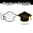 thumbnail image 3 of LKZQHMC 12 Pack Graduation Advice Cards for the Graduate,Degree Cap Graduation Greeting Cards Class of 2026,Wishes Card Graduations Decor Games Props Party Decorations,Black, 3 of 8