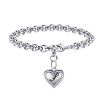 Tingn Initial Bracelets for Women Gifts Heart Bracelets Graduation Gifts for Women