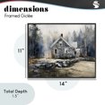 thumbnail image 4 of Stupell Industries Farmhouse Rustic Cottage Among the Trees Black Framed Giclee Art, 14 x 11, by Franklyn Gregory, 4 of 8