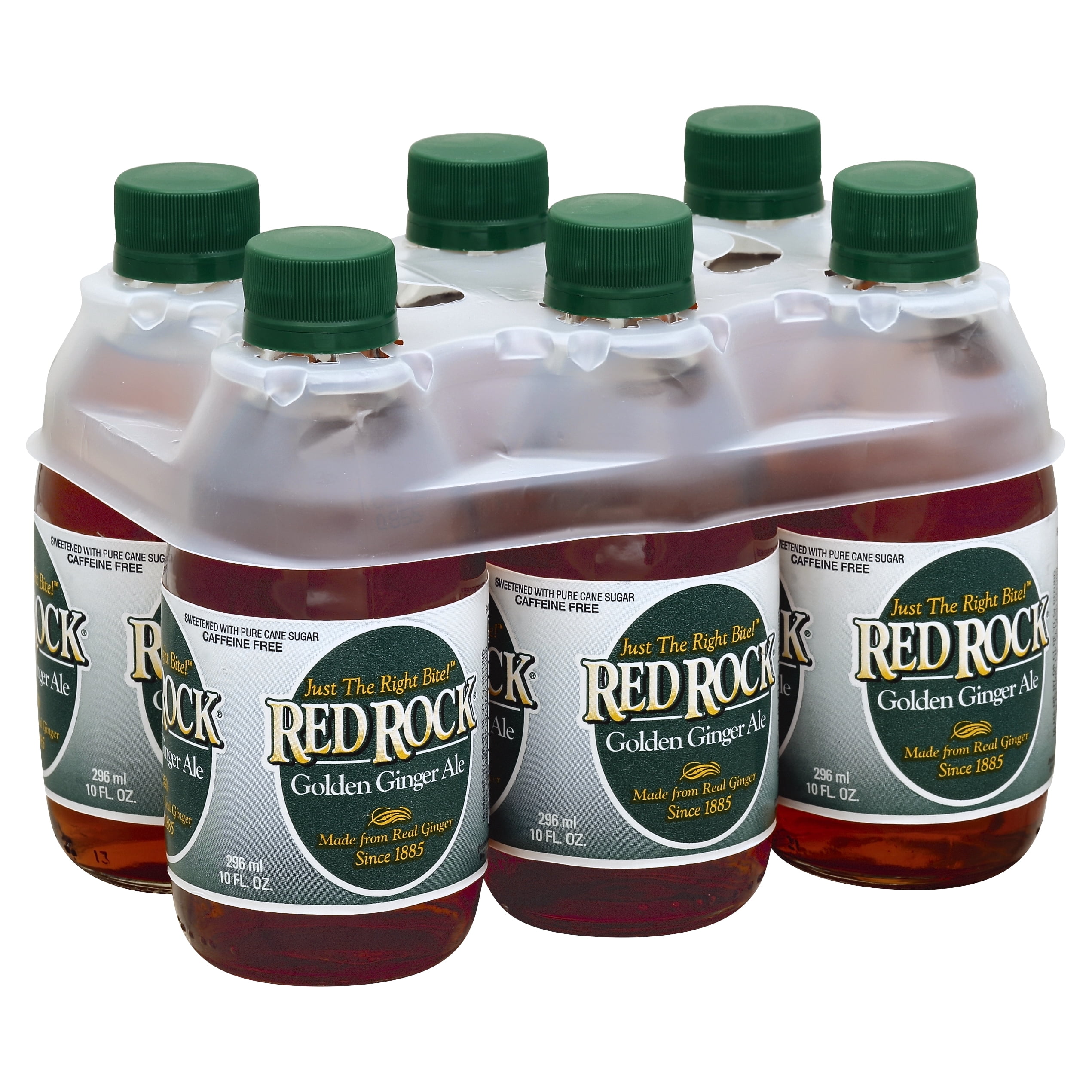 Red Rock Golden Ginger Ale, 10 Fl Oz, 6 Pack Bottles