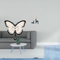 thumbnail image 2 of Reloj de pared de mariposa acrílica y estatua de reno para oficina, comedor, habitación infantil, decoración del hogar, adornos., 2 of 8
