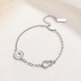 thumbnail image 1 of Nueva pulsera de plata de ley 925 con circonita AAA, pulsera romántica de alta calidad, cadena para mujer, fiesta de compromiso, regalo de joyería de boda, 1 of 2