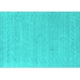 thumbnail image 1 of Ahgly Company Indoor Rectangle Abstract Turquoise Blue Contemporary Area Rugs, 4' x 6', 1 of 4