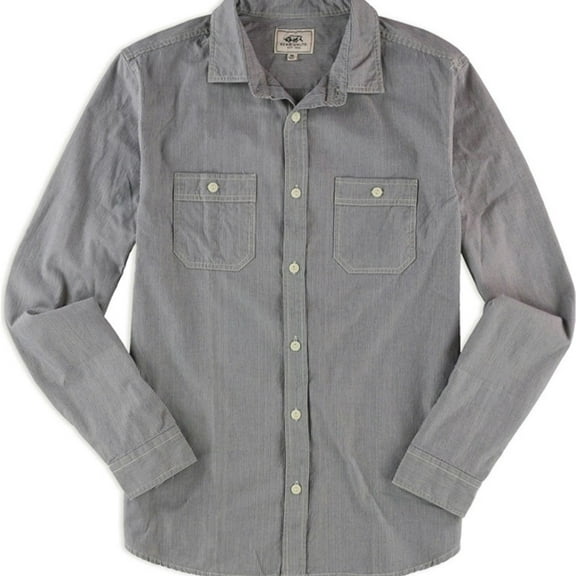 Ecko Unltd. Mens Chatter Button Up Shirt, Blue, Medium