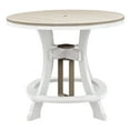 thumbnail image 5 of OS Home and Office   Five Piece Round Counter Height Dining Set in Weatherwood on a White Base, 5 of 5