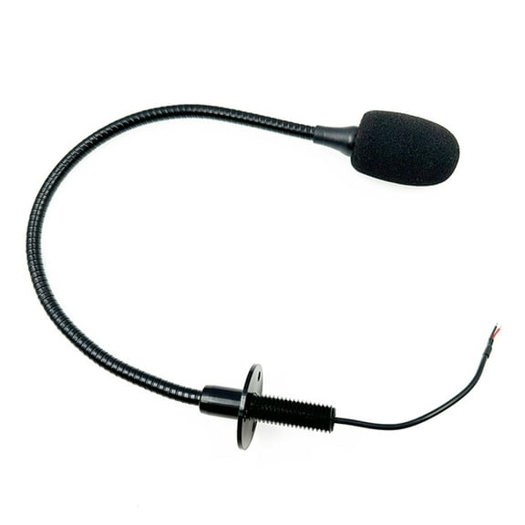 YIEMEEN High Sensitivity -32dB±3dB Mic Metal Gooseneck Microphone 2.2KΩ Impendance for Live Presentations Vehicle Announcements