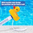 thumbnail image 4 of Muyoka Kyoffiie Termómetro de piscina Flotante Boya Termómetro de piscina con gran pantalla de lectura EZ Estilo de dibujos animados Temperatura del agua Tubo de ensayo Fahrenheit y Celsius Compatible Muyoka Hogar, 4 of 7