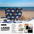 thumbnail image 5 of Xecao Planets and Stars for versatile beach bag for women includes zipper pockets and waterproof material, ideal for vacations and adventures., 5 of 7