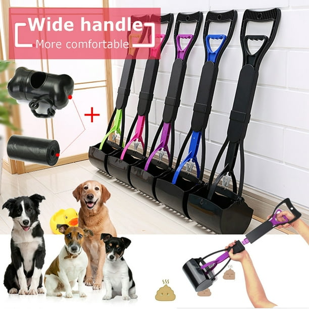 Pet Cat Dog Pooper Scooper Plastic Jaw Poop Scoop Pick Up Easy Clean