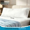 thumbnail image 3 of BedTreat Full Cooling Body Pillow for Adults - Soft & Hypoallergenic Body Support for Side Sleepers - Durable & Machine Washable with Reversible Cooling Cover（20 X 54, White), 3 of 6
