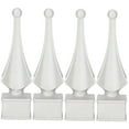 thumbnail image 5 of KAKOWELY 4Pcs Galvanized Steel Corrosion-Resistance Post Finials for Garden Fence 4.52X1.26X1.26in, 5 of 8