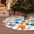 thumbnail image 6 of Sikiie Animals 30-48 inches {designName} Print Christmas Tree Skirt Snowman Xmas Tree Skirt with Edge Christmas Decorations for Holiday Party36", 6 of 7