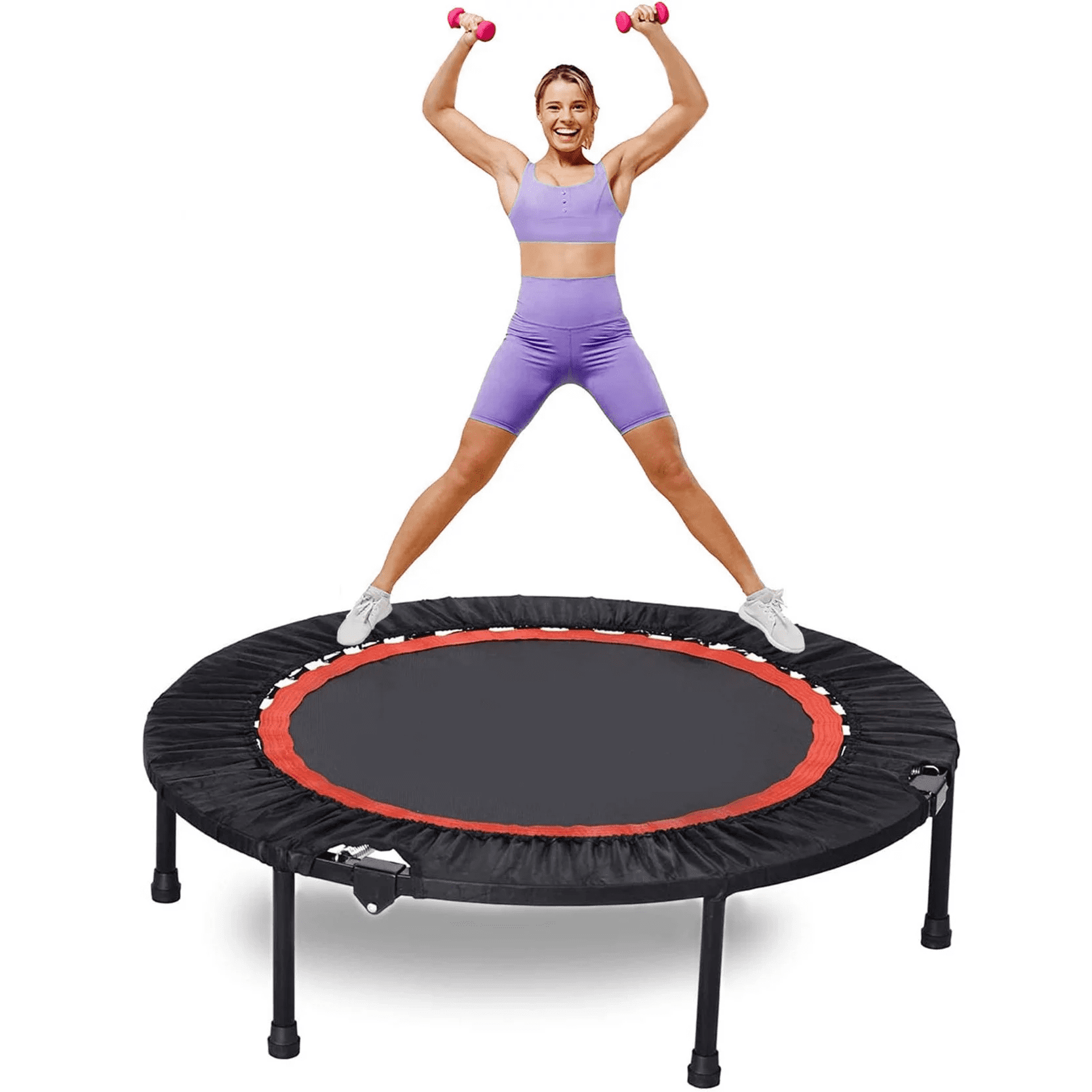 Jinyeda 40" Mini Trampoline for Kids Adults, Indoor and Outdoor Folding